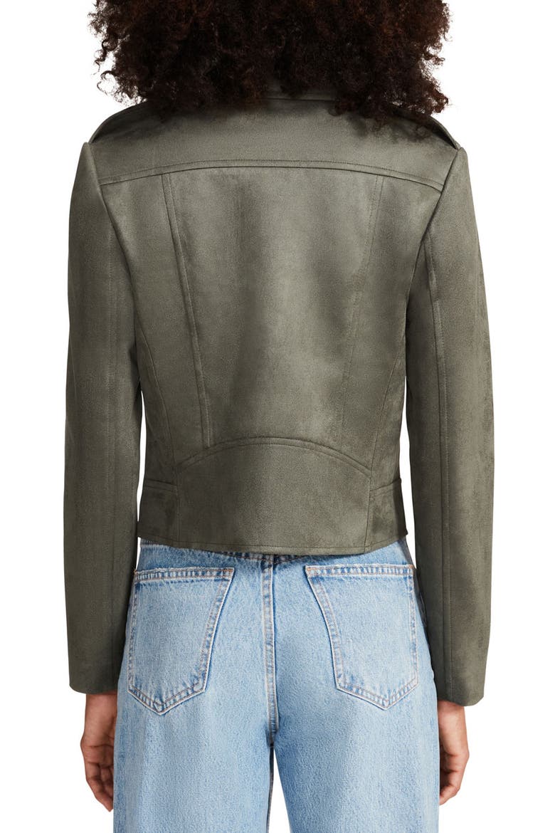 BB DAKOTA BY STEVE MADDEN Not Your Baby Faux Suede Jacket, Alternate, color, SURPLUS GREEN