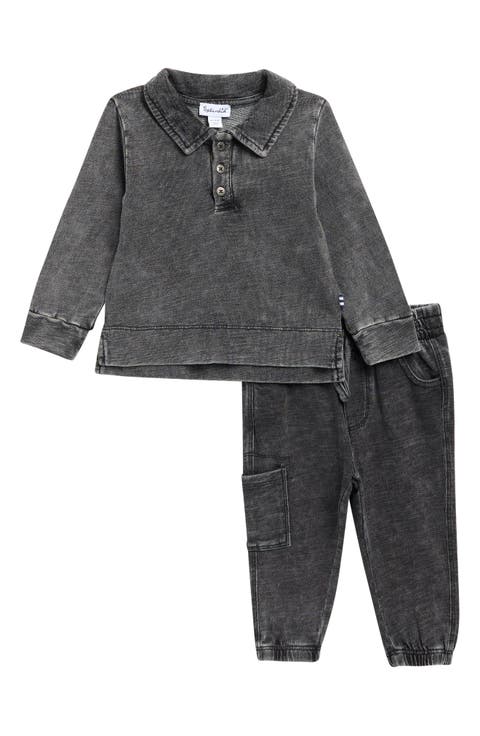 Overdye Long Sleeve Polo & Joggers Set