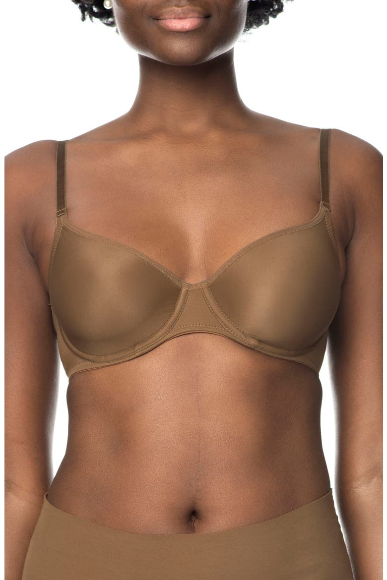 Naked Underwire T-Shirt Bra, Main, color, BERRY