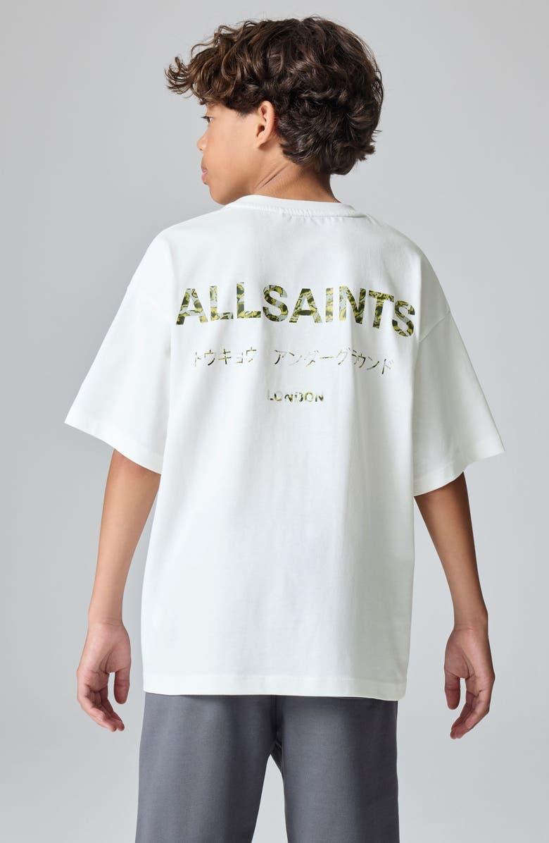 smALLSAINTS by ALLSAINTS Kids' Camo Underground Cotton Graphic T-Shirt, Alternate, color, White