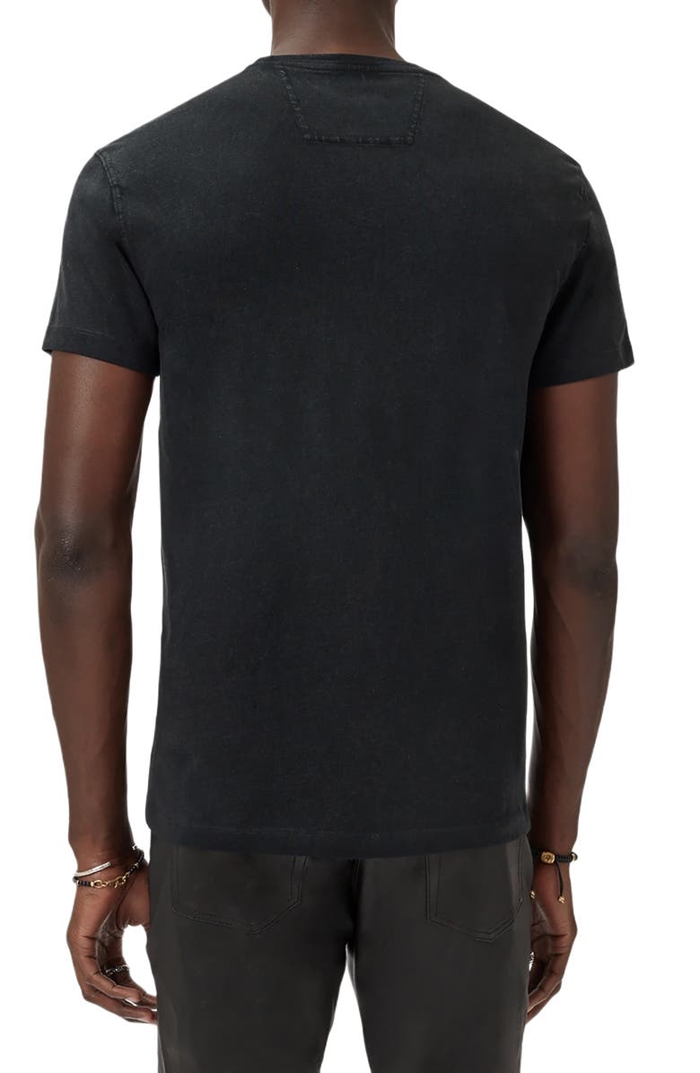 John Varvatos Varvatos Logo Organic Cotton Graphic T-Shirt, Alternate, color, Black