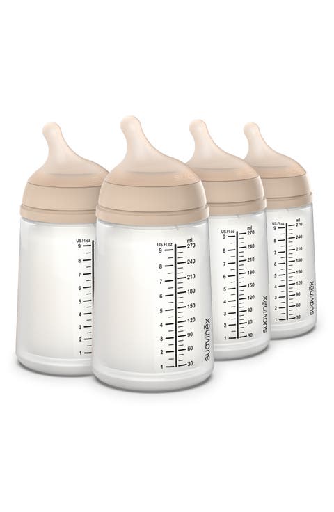 4-Pack Adaptable Flow Large Anti-Colic Bottles