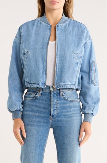 ジャケット・アウター Faux Shearling Lined Bomber denim SUPREME FAUX SHEARLING LINED BOMBER JACKET DENIM - JD BOY