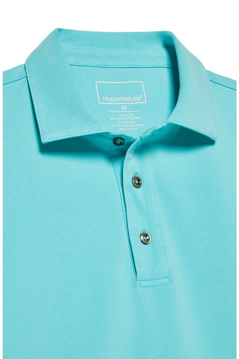 Pinehurst Classic Fit Cotton Blend Golf Polo, Alternate, color, BERMUDA