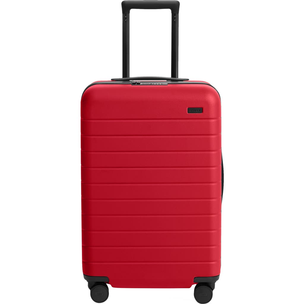 Away The Bigger Carry-on Flex Suitcase In Red