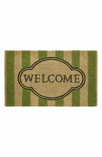 VCNY HOME Welcome Stripe Coir Doormat