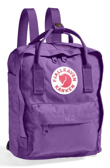 Shop Fjall Raven Fjällräven Mini Kånken Water Resistant Backpack In Purple