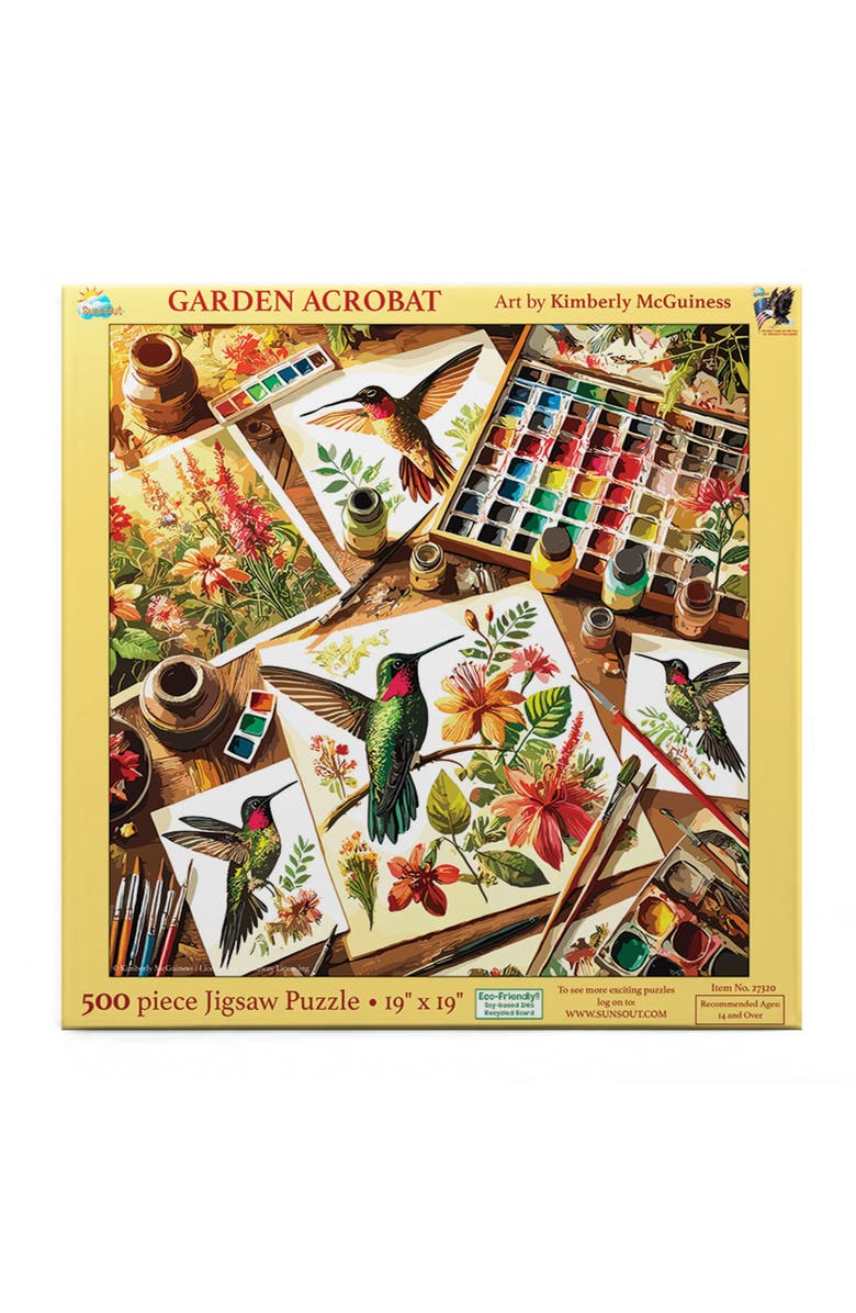 Sunsout Garden Acrobat 500 piece Jigsaw Puzzle for Adults, Alternate, color, Multicolor