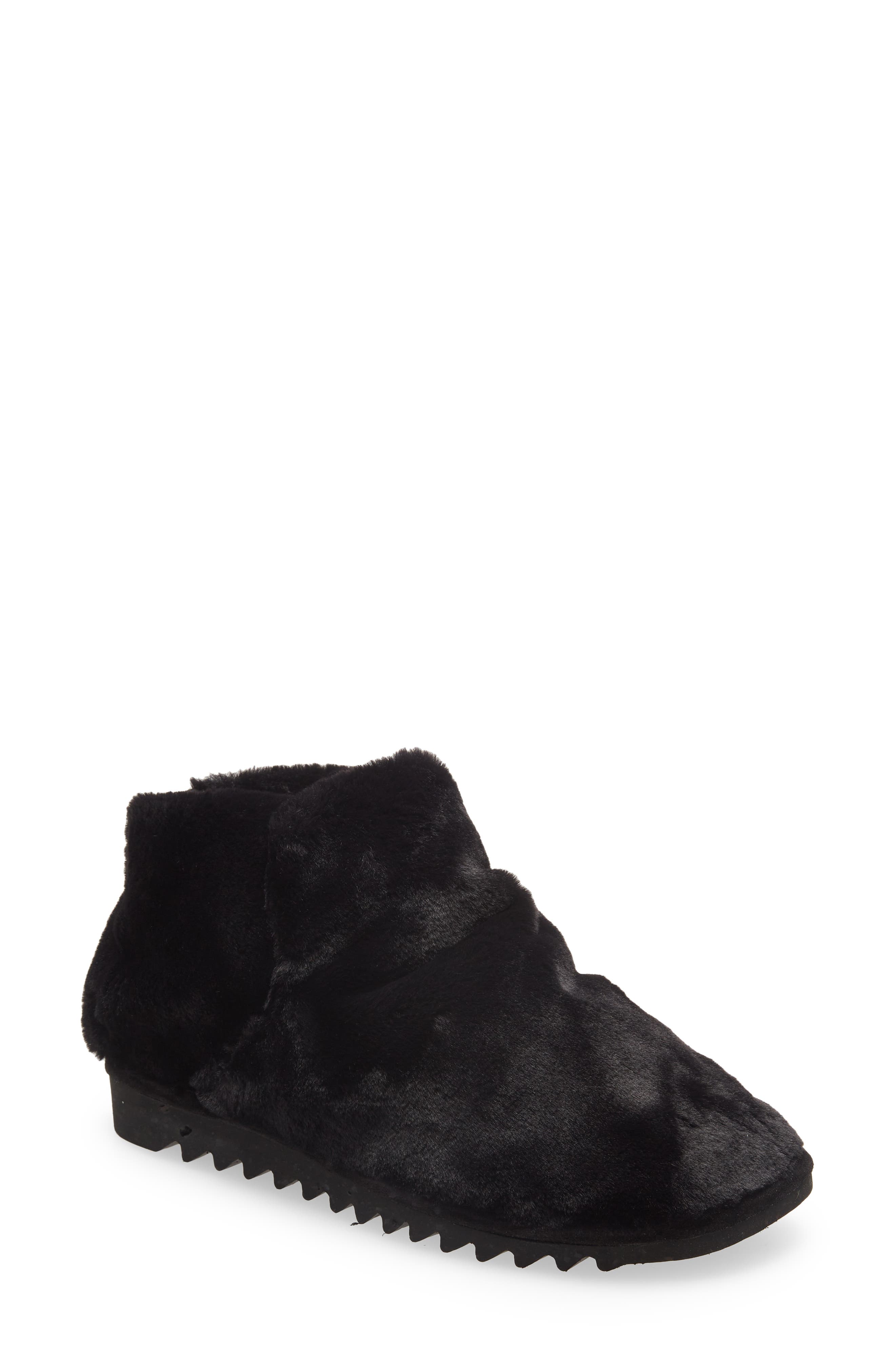 rag & bone Eira Faux Fur Bootie Slipper, Main, color, 