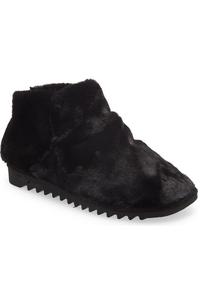 rag & bone Eira Faux Fur Bootie Slipper, Main, color,