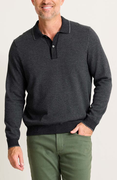 Coolside Texture Polo Sweater