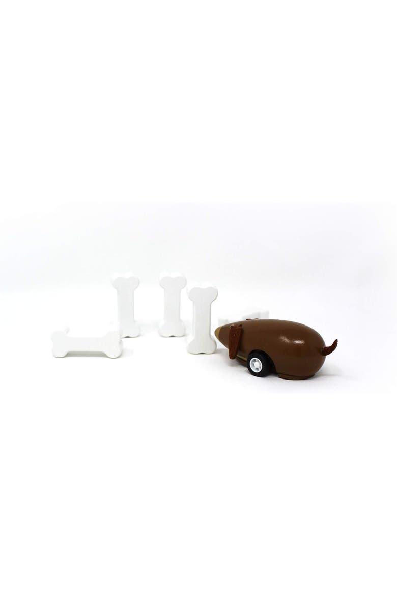 Bowling Toy Dog with Bones, Alternate, color, Multicolored
