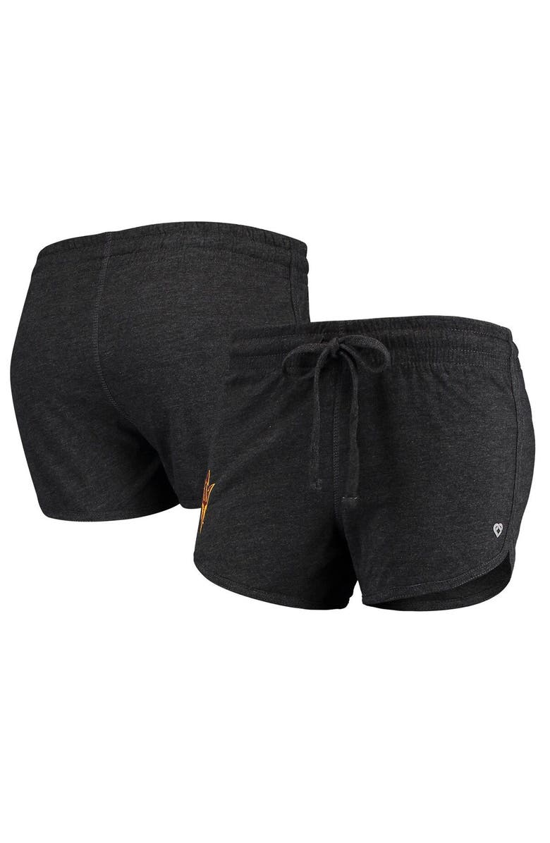 COLOSSEUM Women's Colosseum Heathered Black Arizona State Sun Devils Simone Lounge Shorts, Alternate, color,