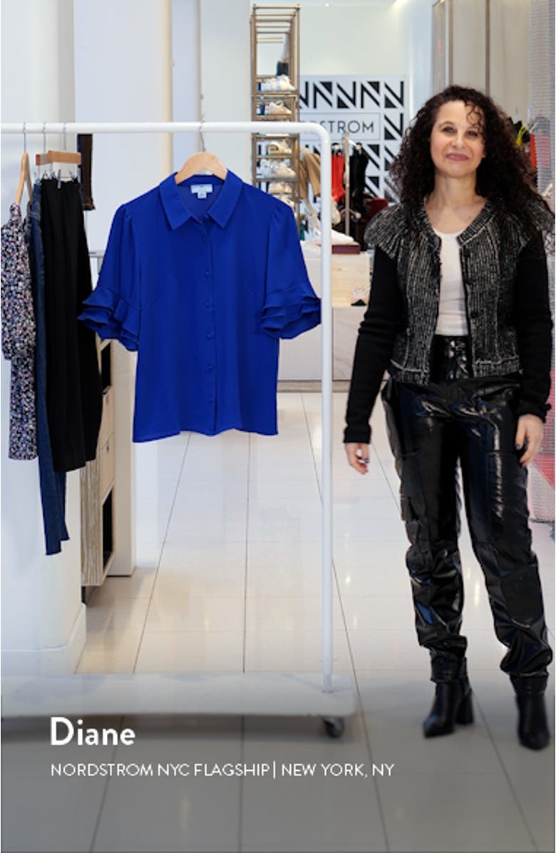 Ruffle Sleeve Collar Blouse, sales video thumbnail