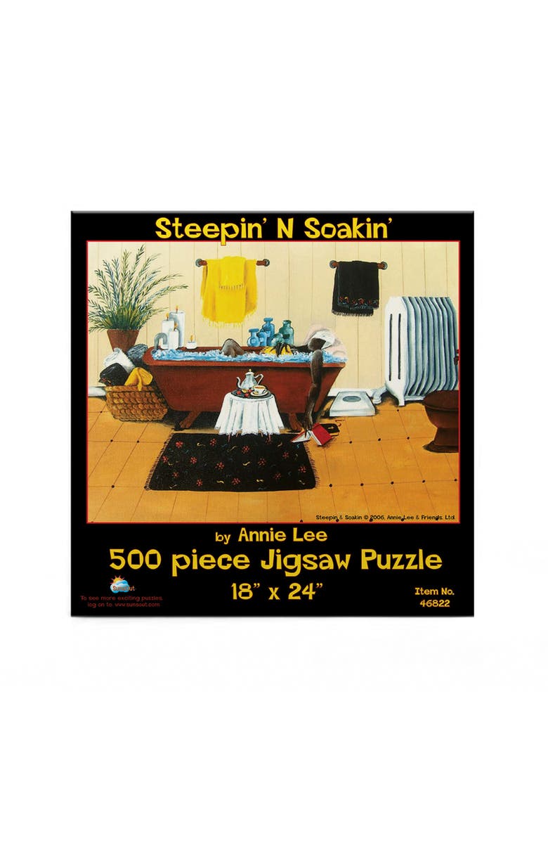 Sunsout Steepin N Soakin 500 piece Jigsaw Puzzle for Adults, Alternate, color, Multicolor