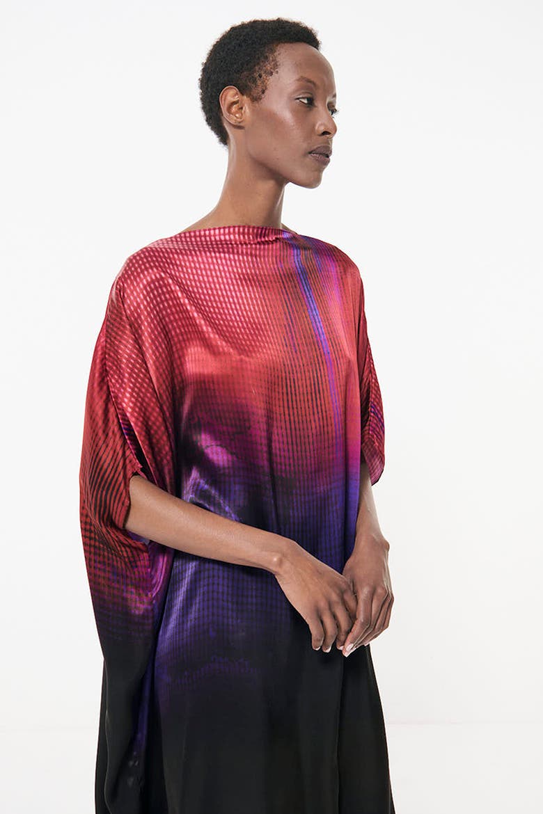 Gradient Printed Kaftan, Alternate, color, Multicolor