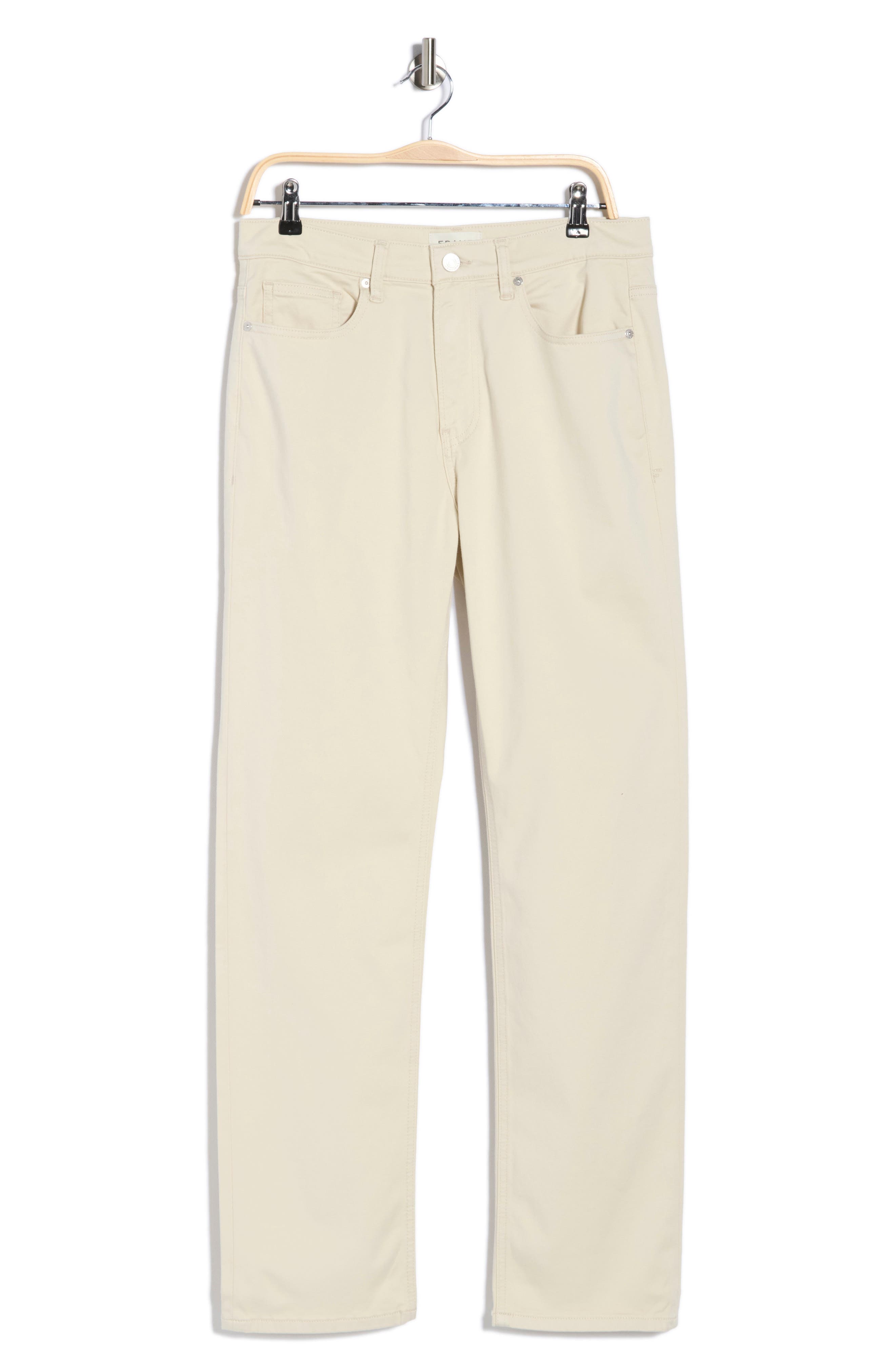 FRAME Modern Straight Leg Five-Pocket Twill Pants