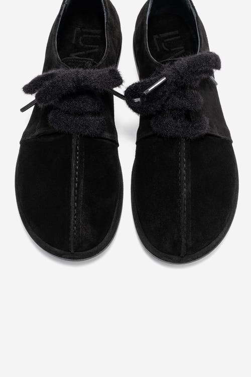 Forever & Always Shoes Denora Leather Lace Up Shoes In Black