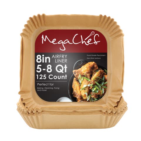 Air Fryer Square Parchment Paper Liners, 125 Piece