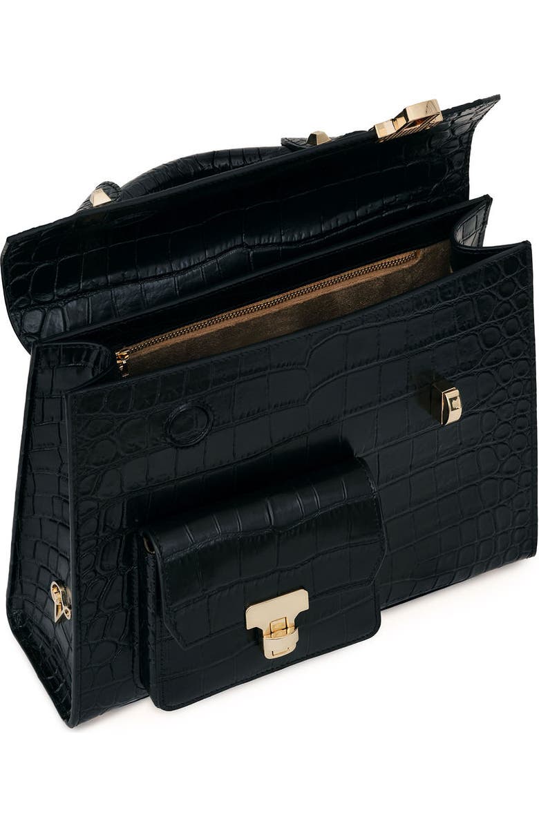 VIE LORIE Vanna Top Handle Bag, Alternate, color, Onyx