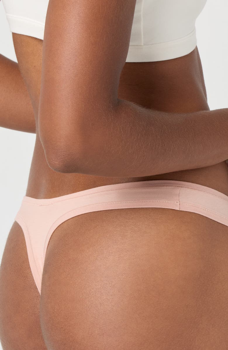 Florence by Mills Cotton Blend Thong, Alternate, color, Mahogany