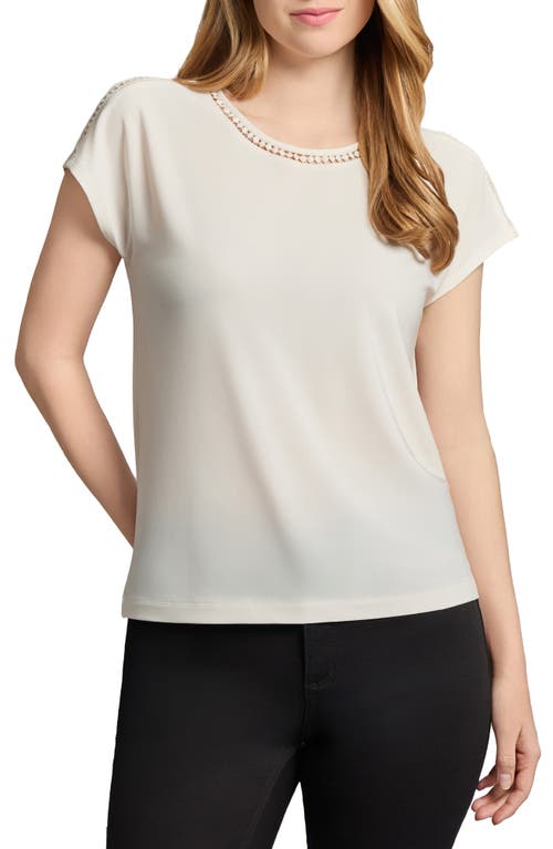 Jones New York Embroidered Accent Dolman Sleeve Top
