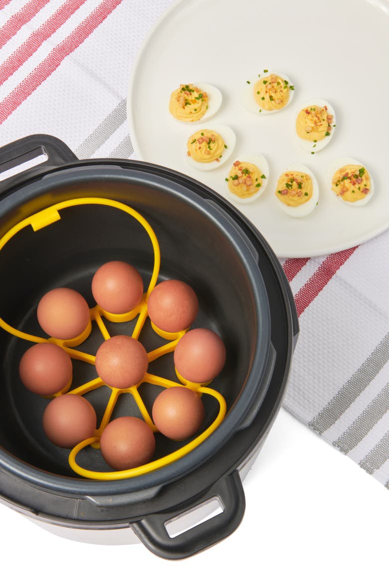 Silicone Egg Rack, Alternate, color, Yellow