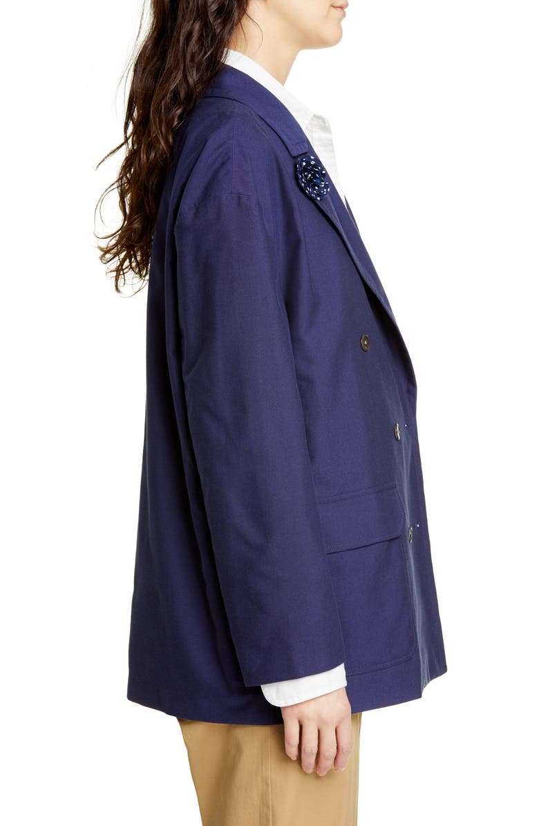 Alex Mill Double Breasted Oxford Blazer, Alternate, color,