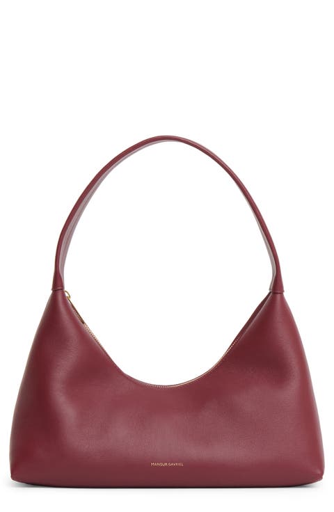 Candy Baguette Leather Shoulder Bag