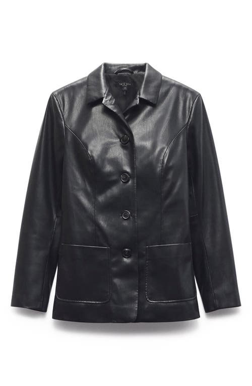 Rag & Bone Drew Faux Leather Blazer