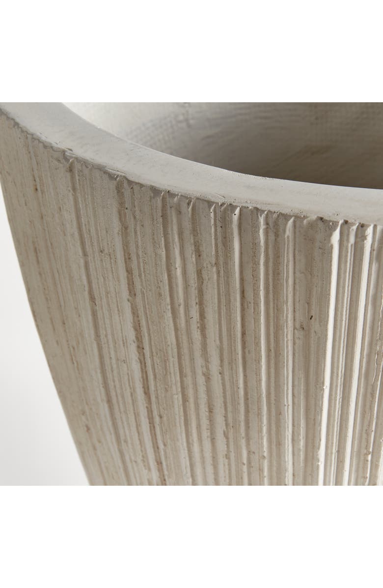 Napa Home & Garden Fibreclay Avalon Tapered Tall Pot, Alternate, color, Beige