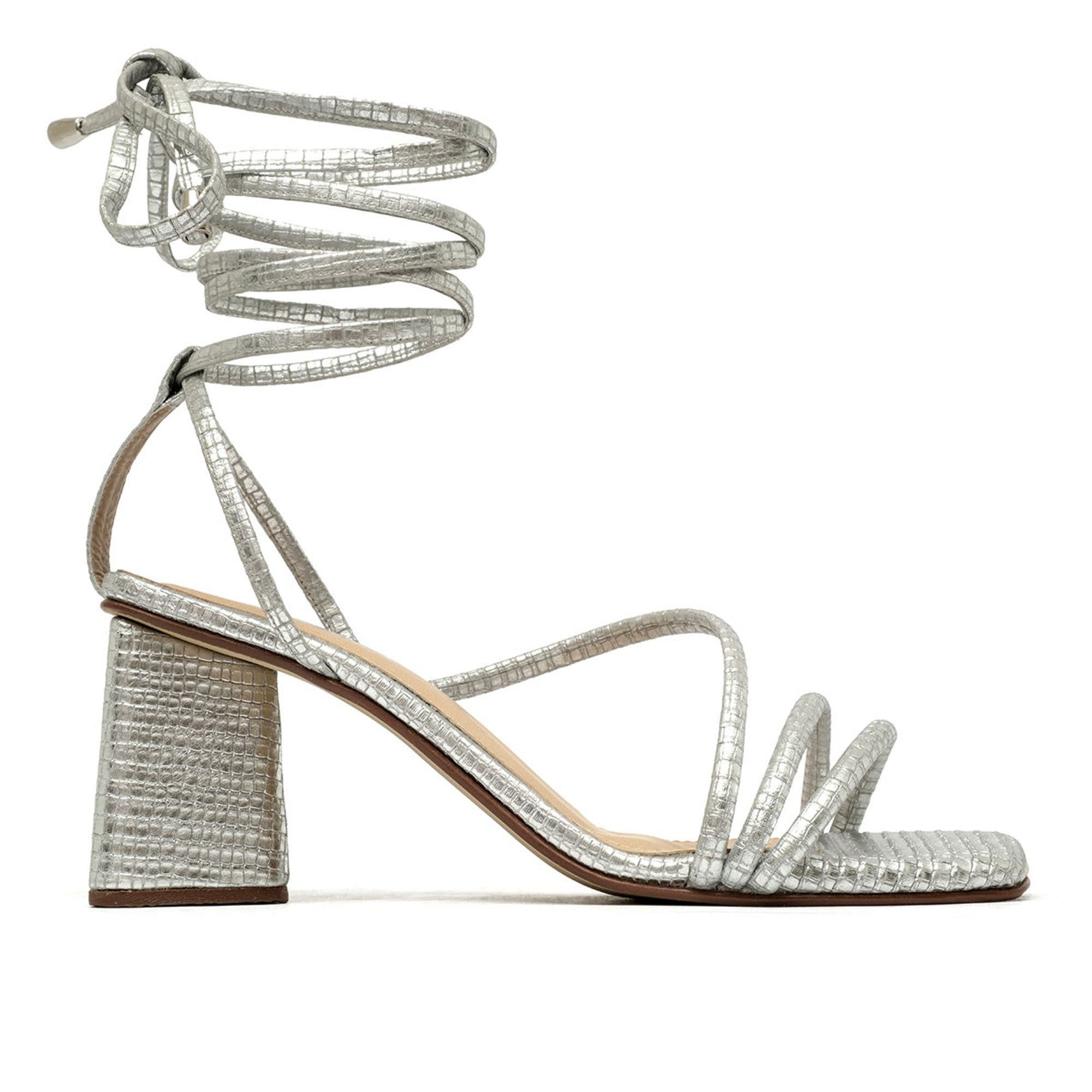 Analia Sandals, Main, color, Silver