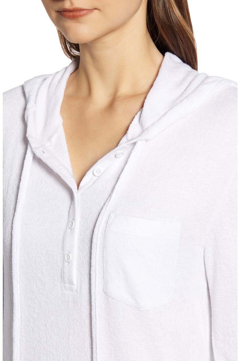 Hooded Knit Pullover, Alternate, color, WHITE