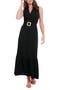 Sleeveless Belted Maxi Shirtdress