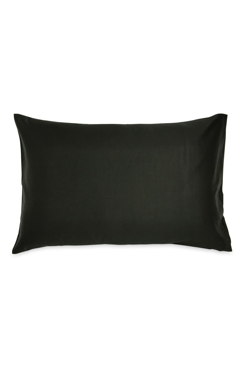 Indulgence Cotton & Silk Duvet Cover & Sham Set, Alternate, color, BLACK