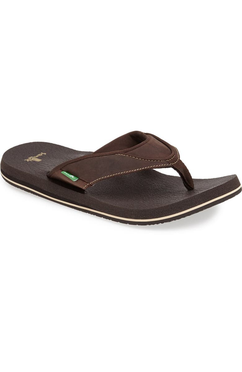Sanuk 'Beer Cozy Primo' Flip Flop, Main, color,