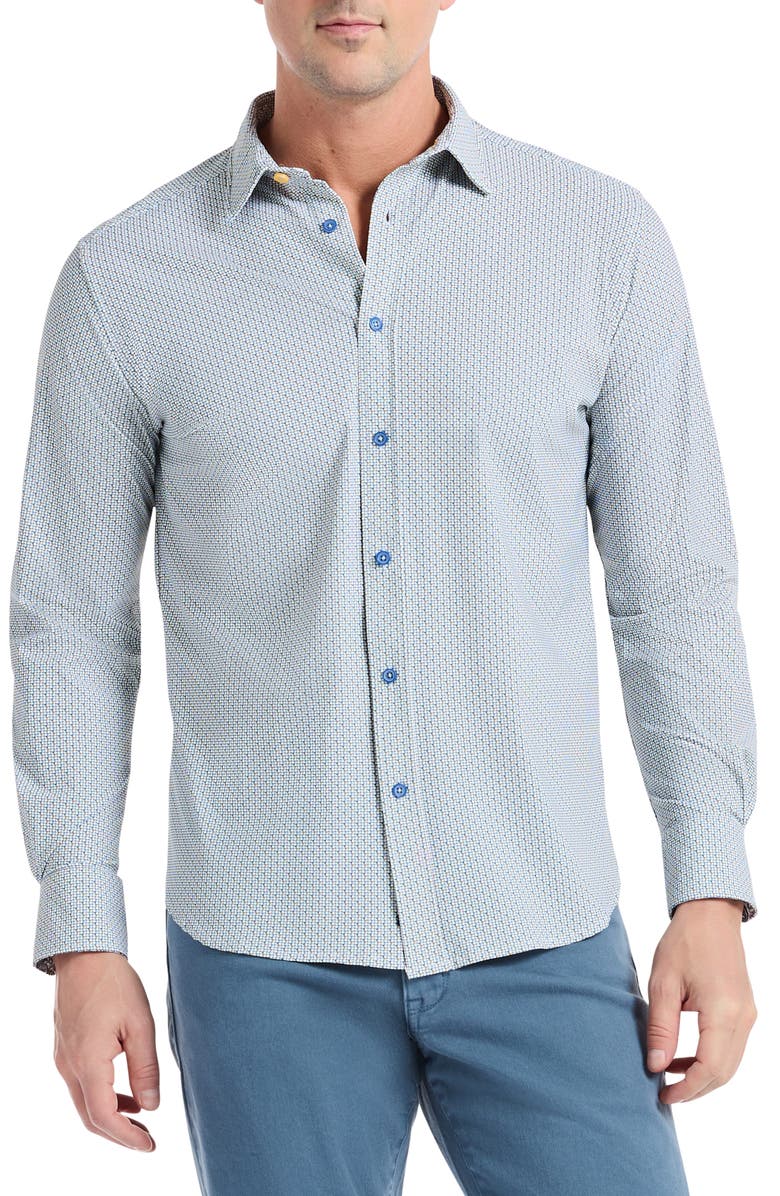 Robert Graham Caveda Stretch Button-Up Shirt, Main, color,