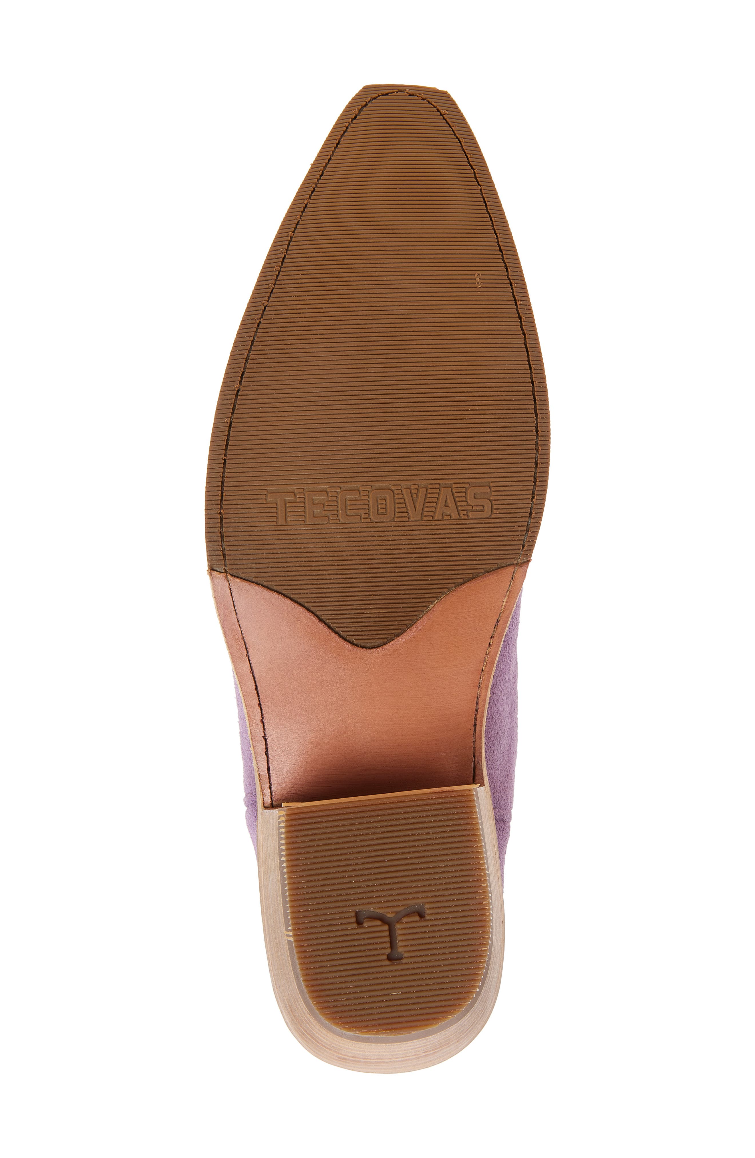 Tecovas The Annie Monarch Suede Western Boot, Alternate, color, Lavender
