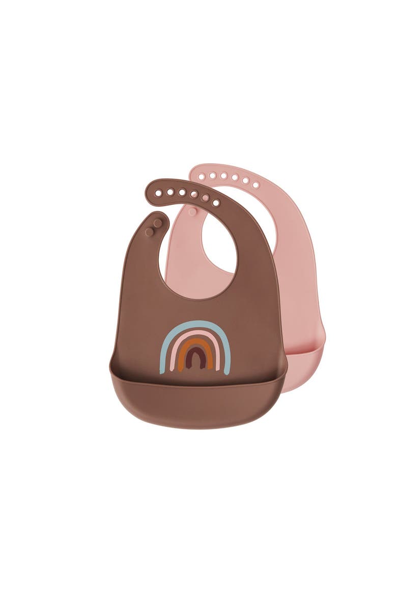OYOY Bib Rainbow - Set of 2, Main, color, Brown