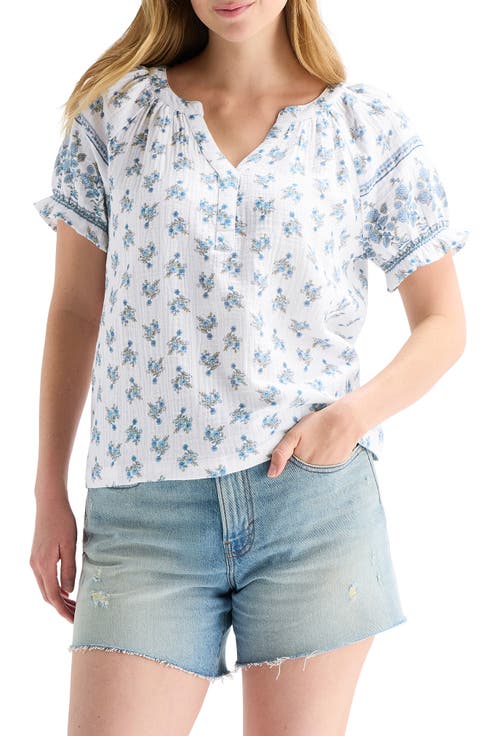 Floral Puff Sleeve Top