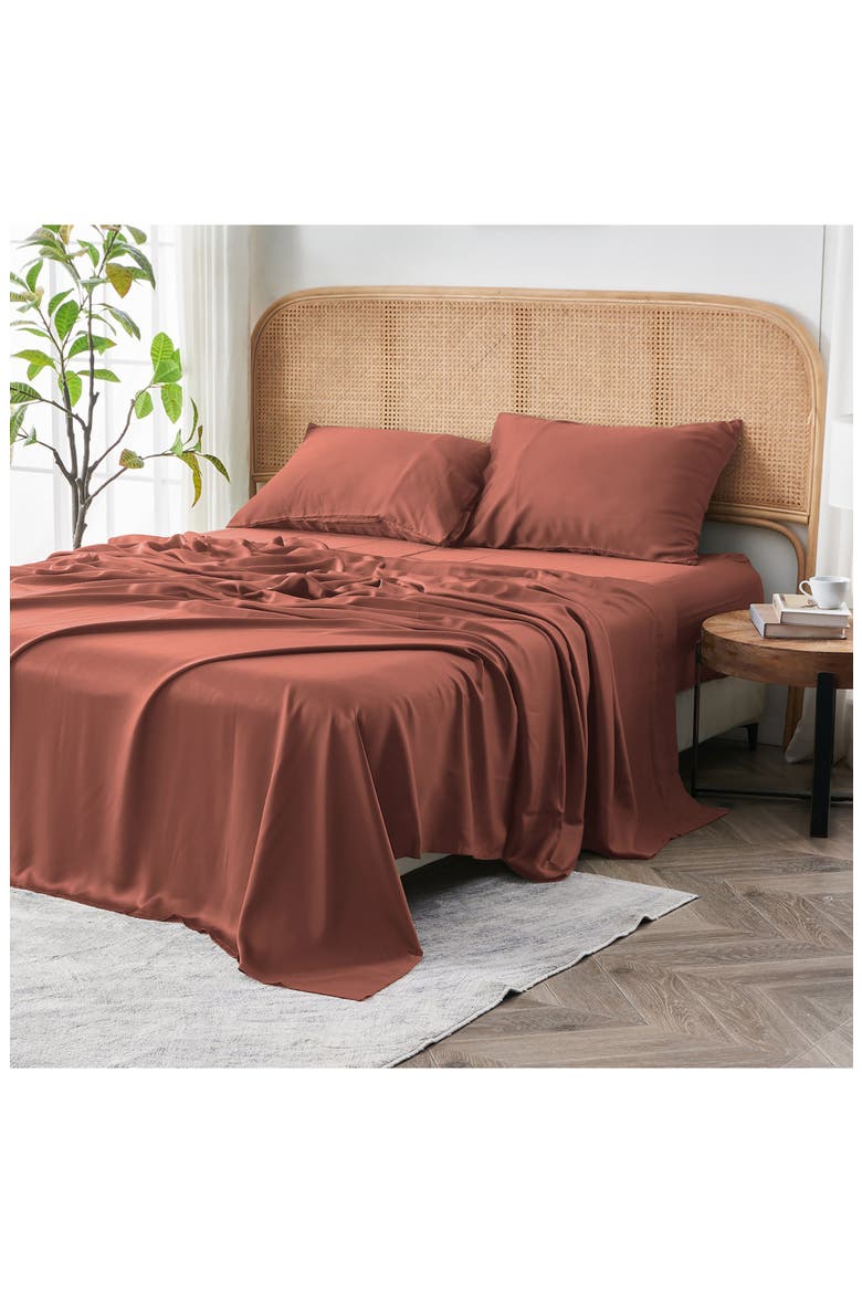 Tencel® Lyocell Sheet Set, Alternate, color, CLAY
