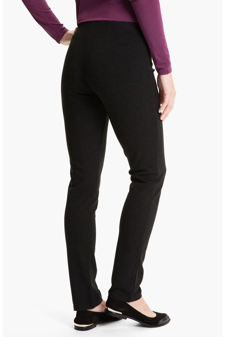 Slim Ponte Knit Pants, Alternate, color, CHARCOAL