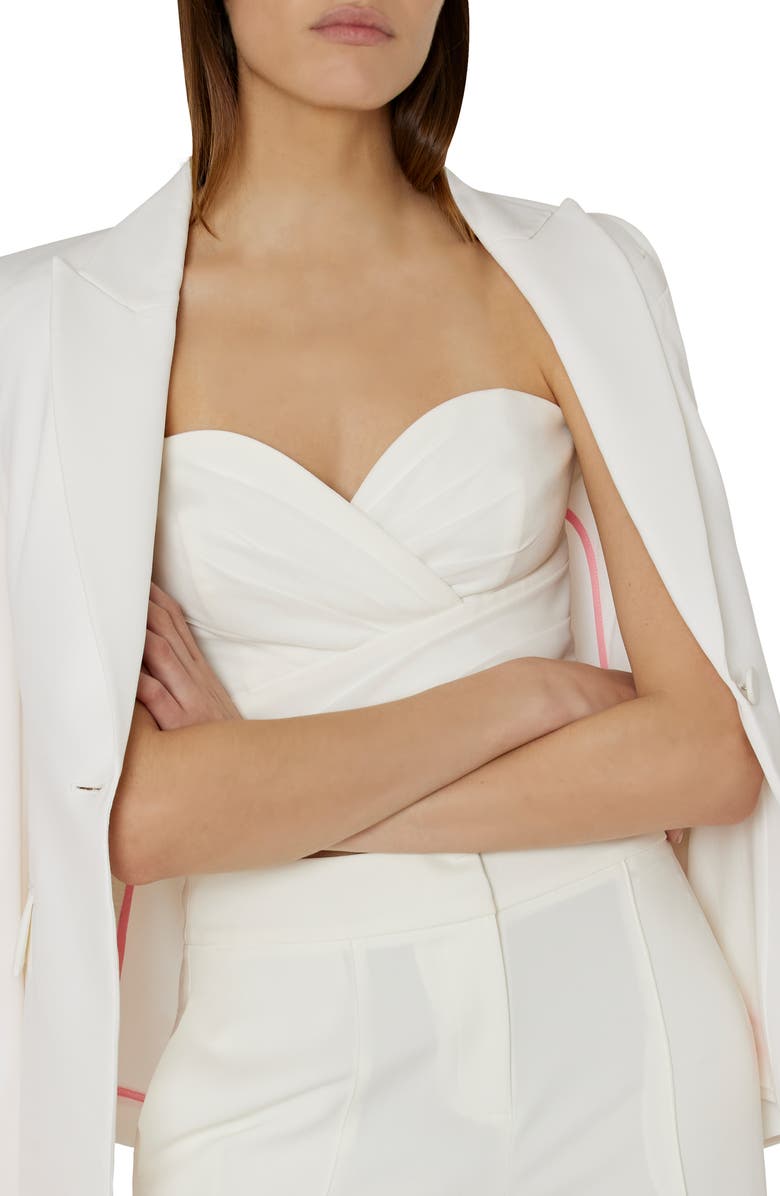 Milly Avery Cady Blazer, Alternate, color, Ecru