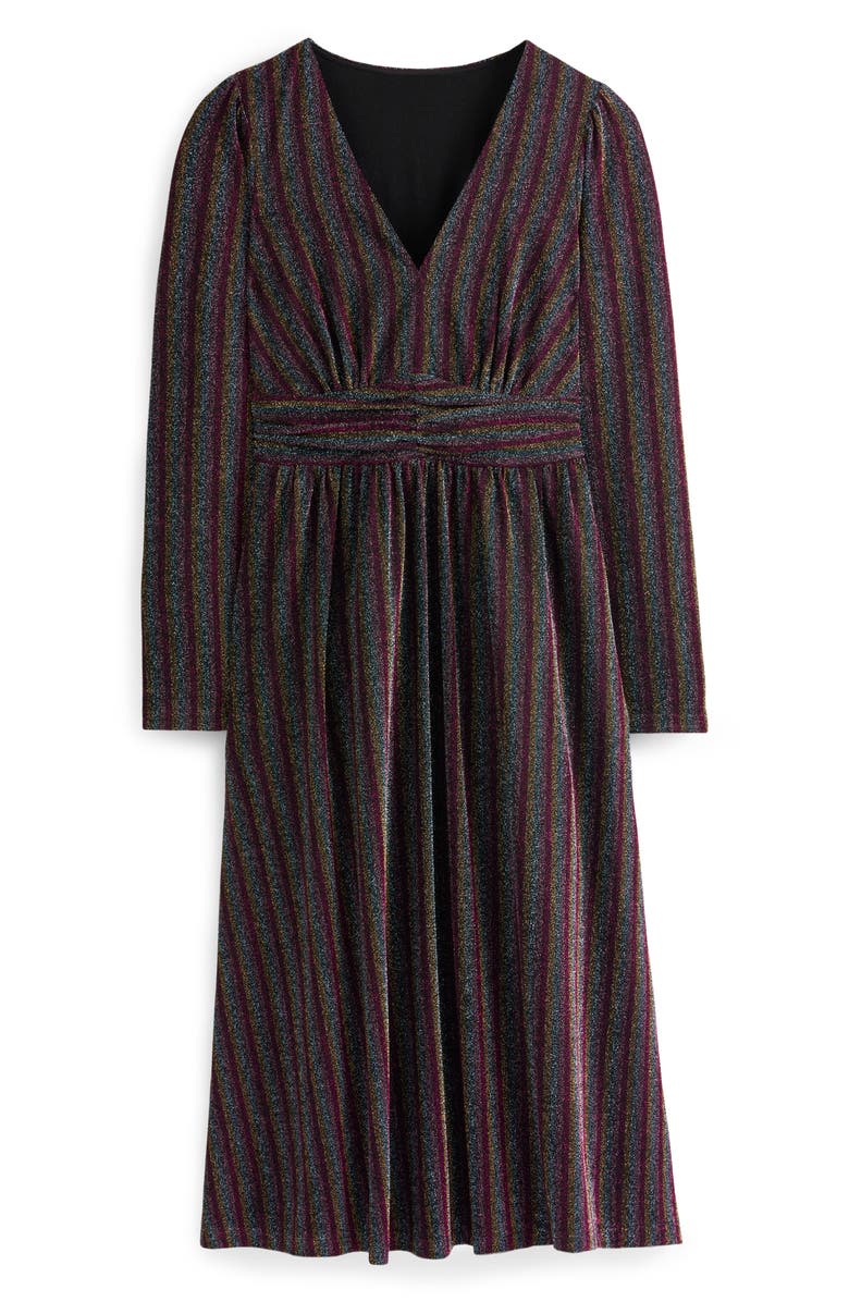 Boden Metallic Stripe Long Sleeve Sweater Dress | Nordstrom