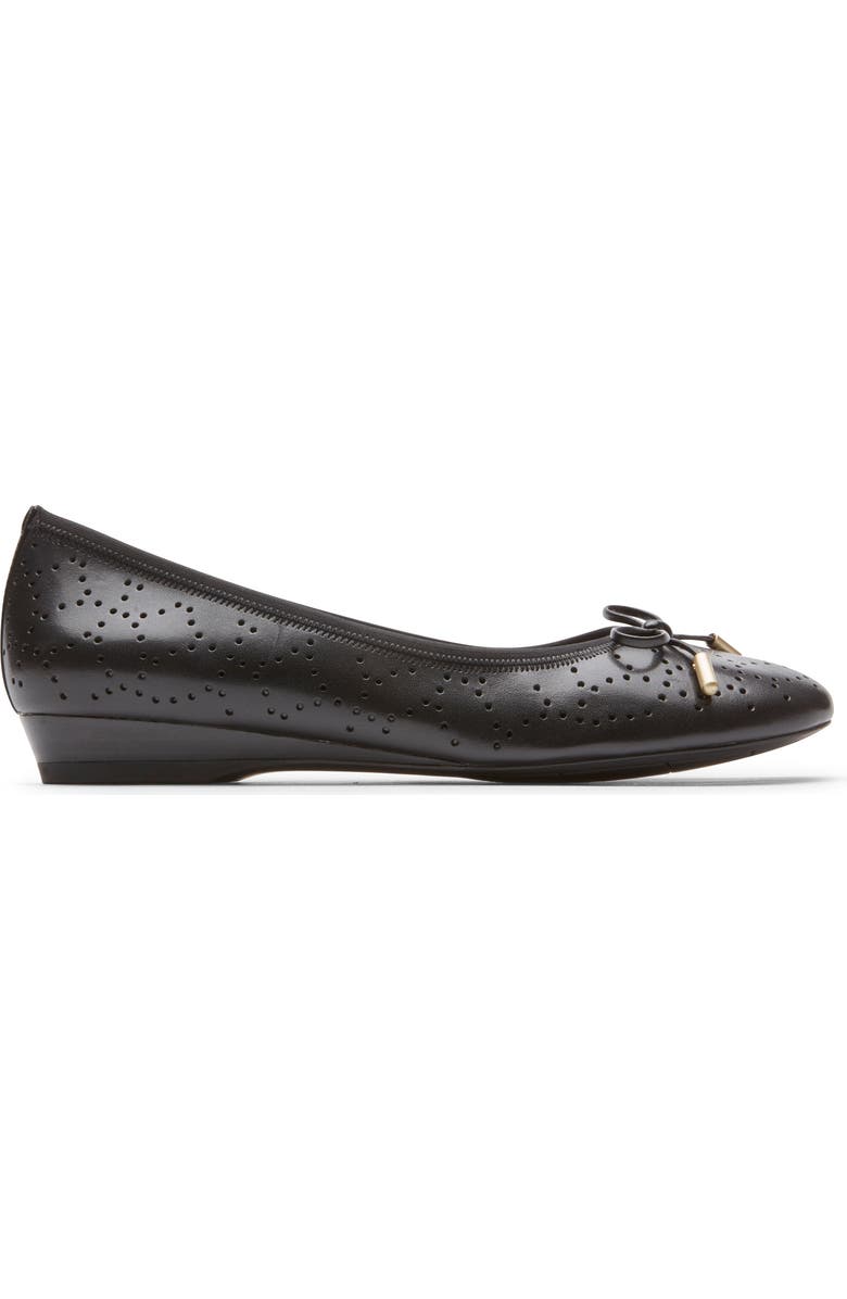 Rockport Shea Perforated Tie Flat, Alternate, color,