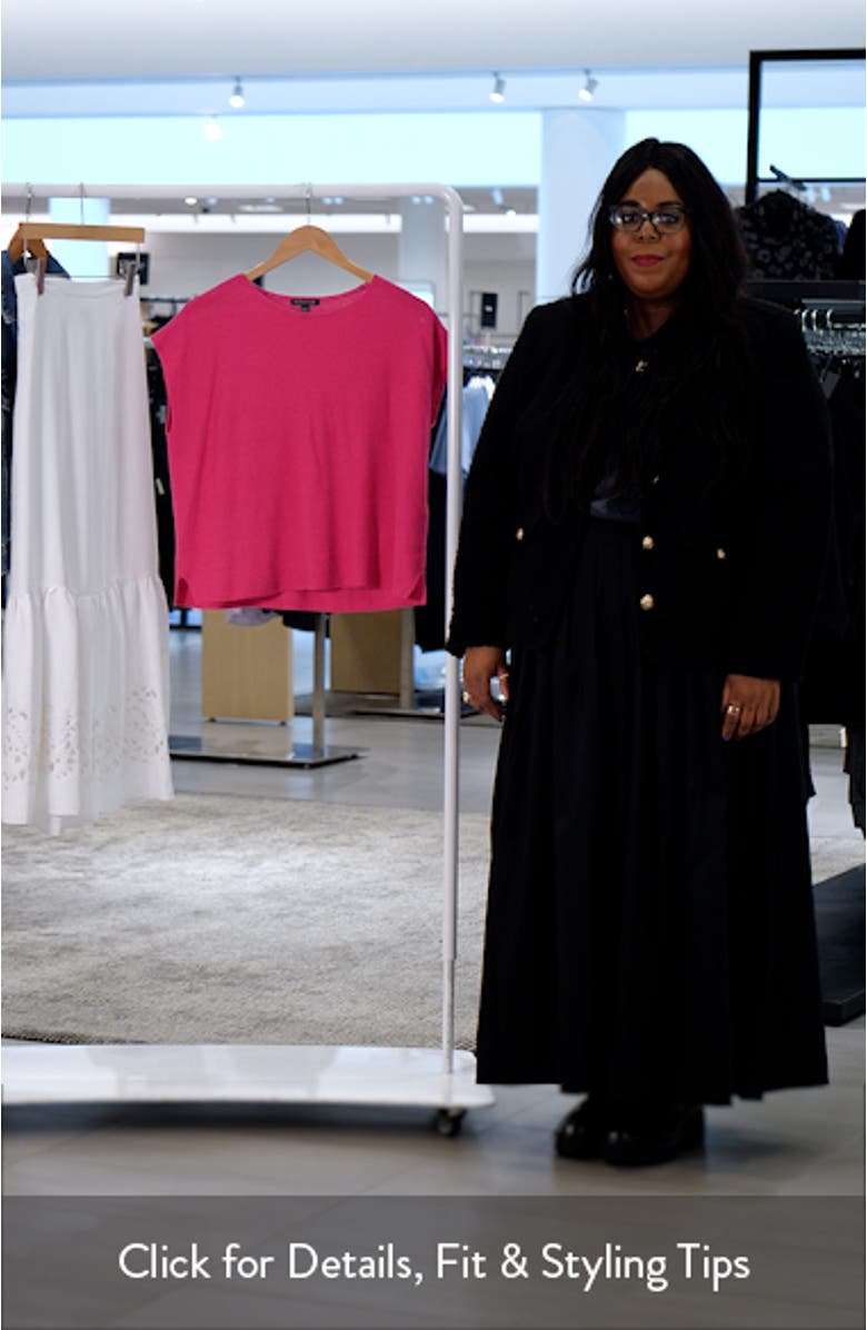 Organic Linen & Organic Cotton Cap Sleeve T-Shirt, sales video thumbnail