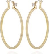 Vince Camuto Cubic Zirconia Post Hoop Earrings