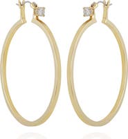 Vince Camuto Cubic Zirconia Post Hoop Earrings