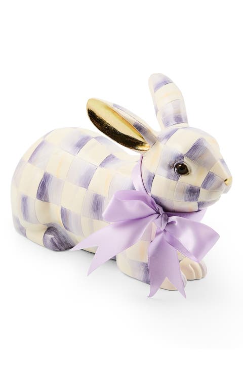 Violet Check Resting Bunny