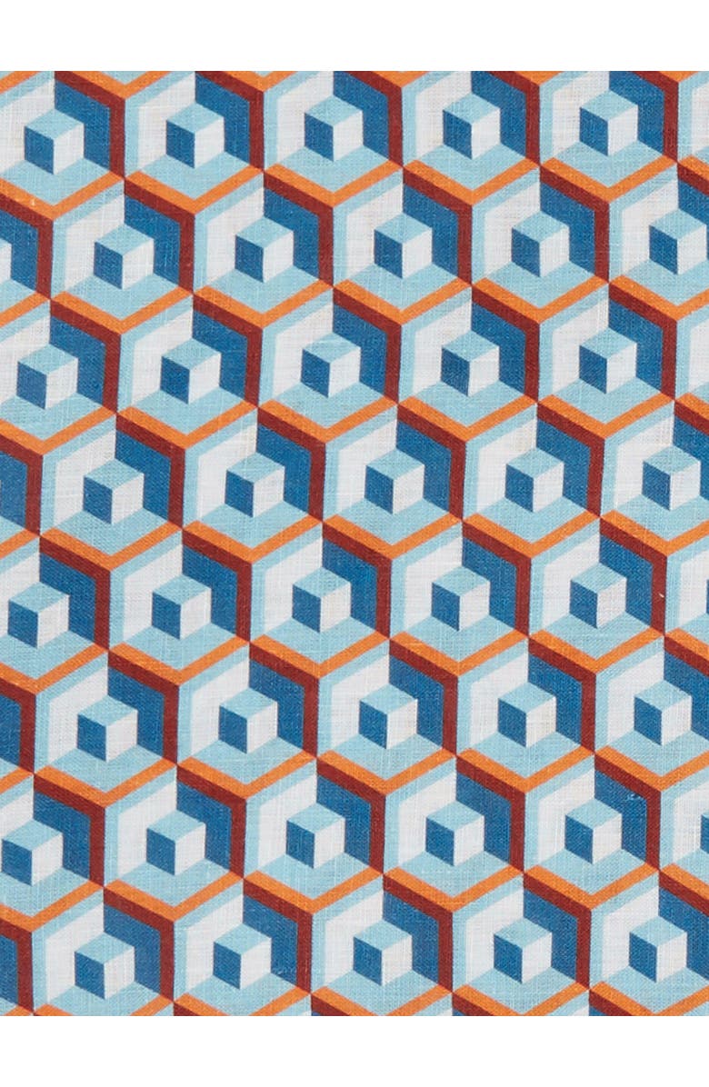 La DoubleJ Medium Tablecloth (180X280) Cubi Blue, Alternate, color, Cubi Blue